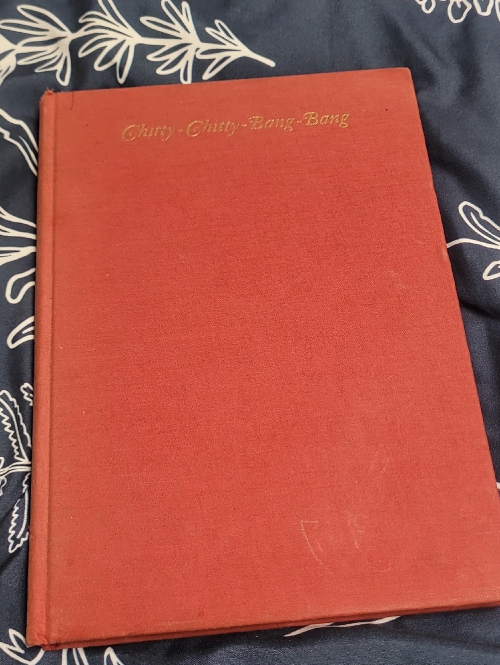 Chitty-Chitty-Bang-Bang Hardcover Book in Brick Red